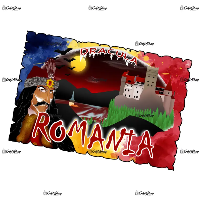 Castelul bran, romania, magnet frigider mgs007